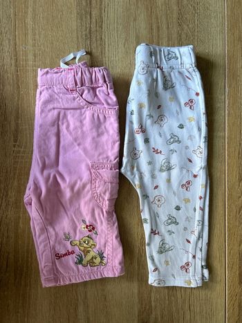 Lot 2 pantalons Disney