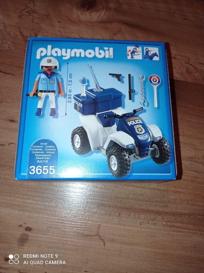 Playmobil 3655, Policier avec quad à friction, NEUF - photo numéro 2