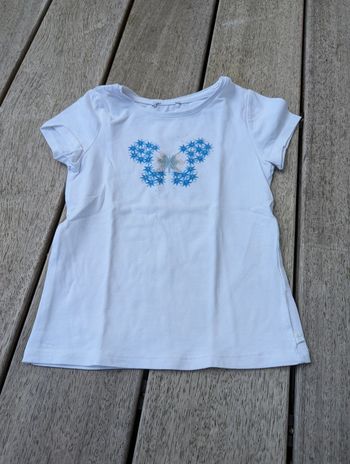 Tee shirt blanc Okaidi 5 ans