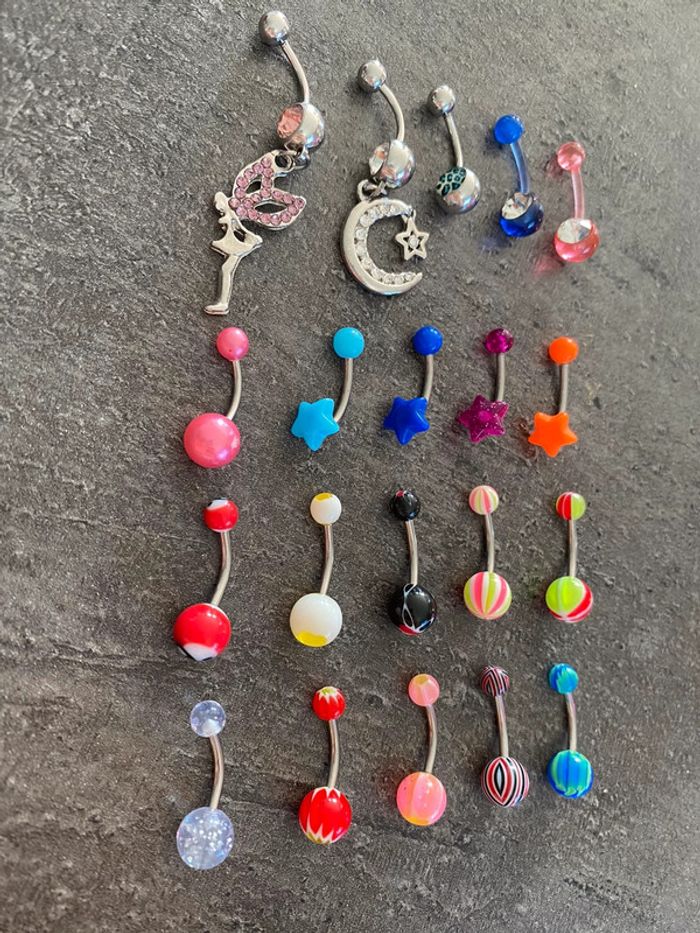 Lot piercings nombril neuf