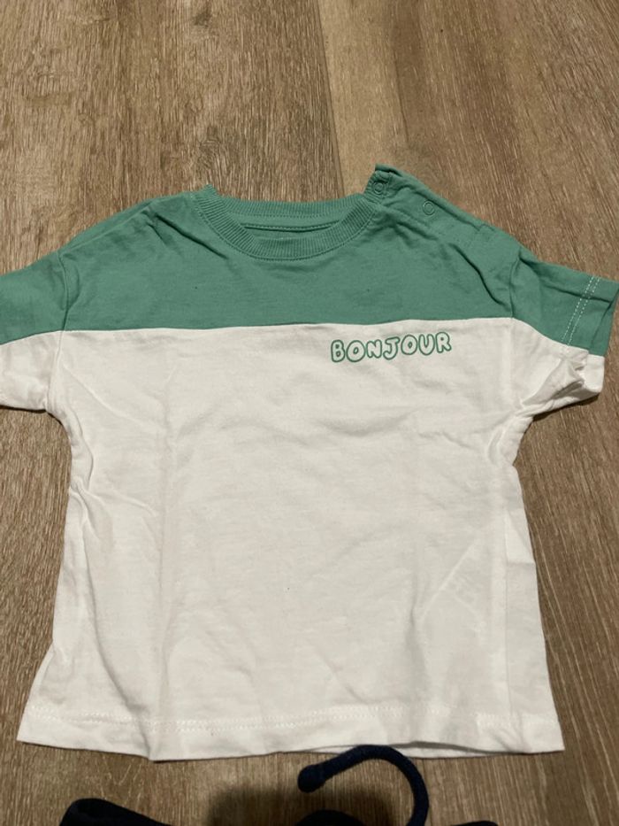 2 tenues short + t-shirt Kiabi tape à l’œil Gémo 6 mois - photo numéro 6