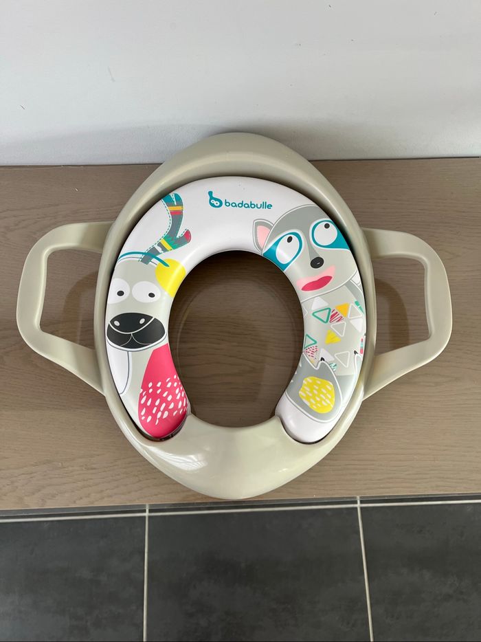 Réducteur de toilette badabulle avec poignées - photo numéro 2