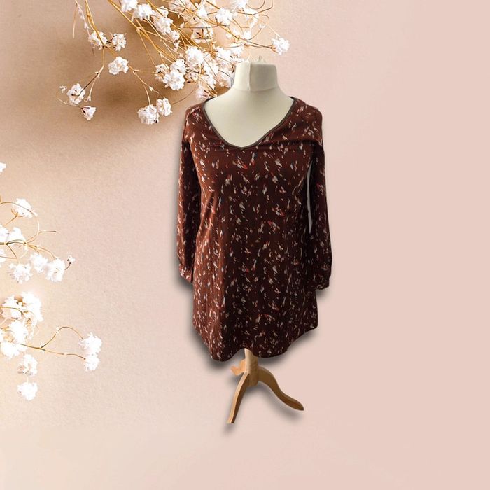 Robe marron fluide Betty London – Taille S