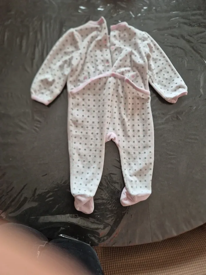 Pyjama grenouillère rose fille - photo numéro 4