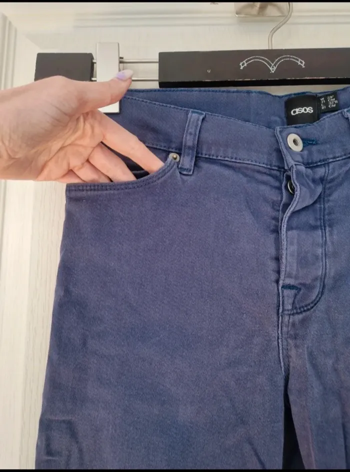 Jean skinny bleu marine homme asos taille w28 donc M/38 - photo numéro 3