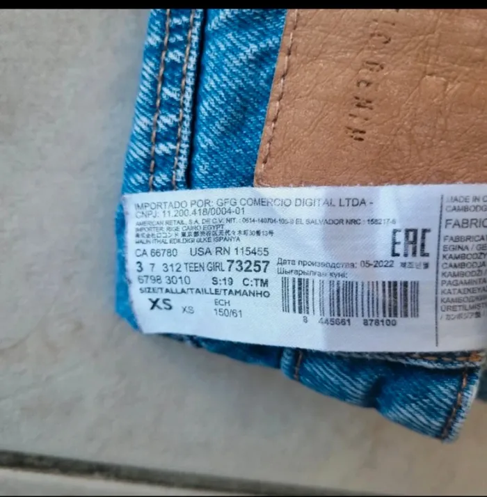 Mango Teen- jean's Taille haute XS/12ans - photo numéro 3