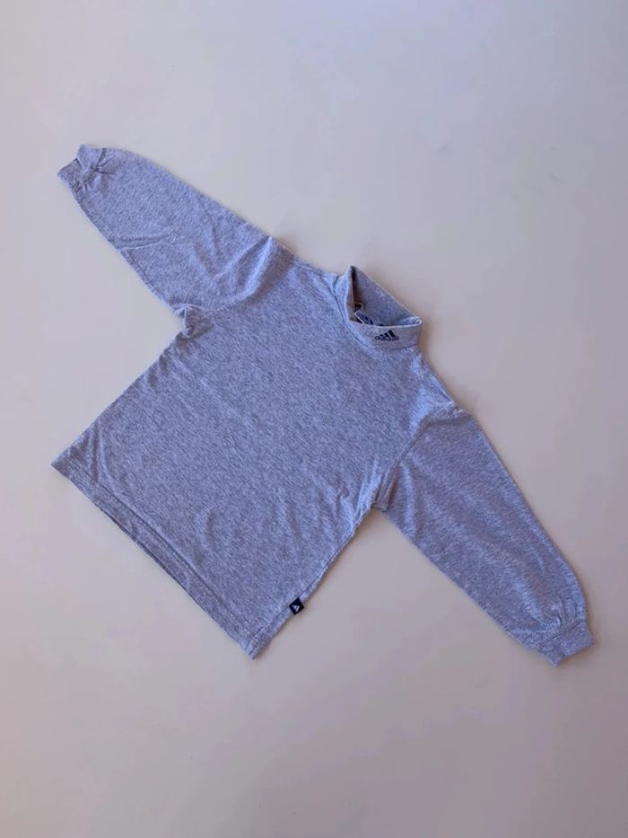 T-shirt manches longues col cheminée Adidas 8ans - photo numéro 13