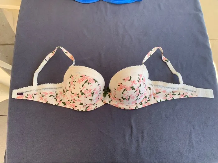 Soutien-gorge Princesse Tam Tam beige à fleur 90D - photo numéro 9