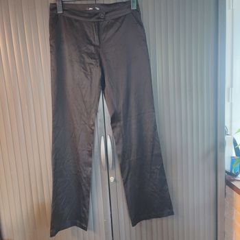 Pantalon droit noir brillant 40 mim