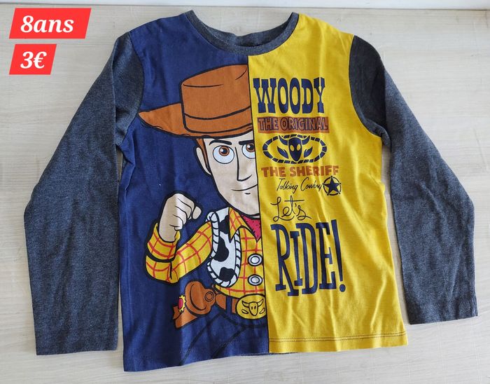 T-shirt gris Toys Story 4 garçon 8ans - photo numéro 2