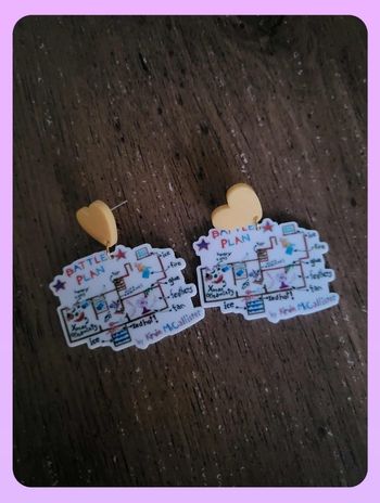 Boucles d'oreilles maman j'ai raté l'avion