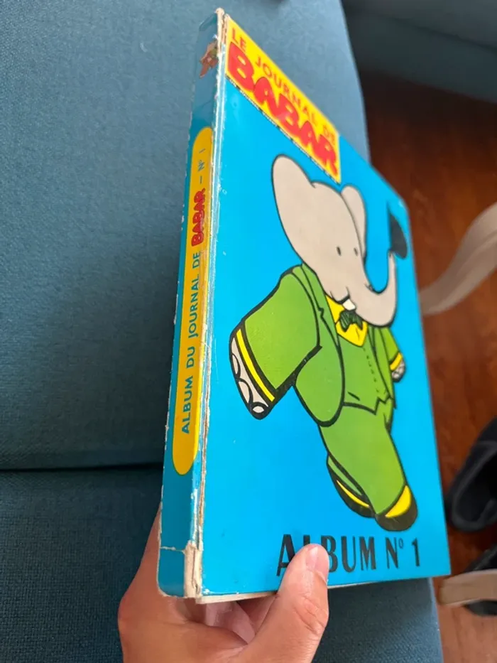Recueil livre album ancien vintage Le Journal de Babar N1 numéro 1 bleu magazine - photo numéro 2