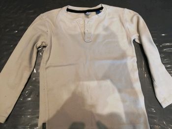 T shirt blanc manches longues