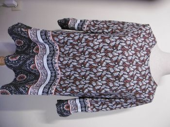 peter hahn green cotton   tunique imprimé   T 40