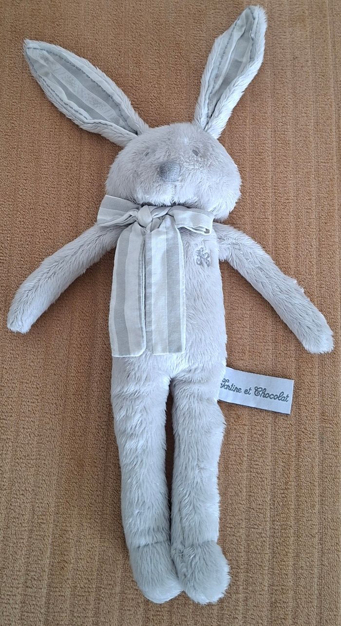 Doudou/Peluche Lapin Tartine et Chocolat