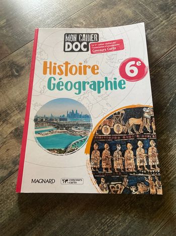 Cahier d’histoire géographie 6e neuf