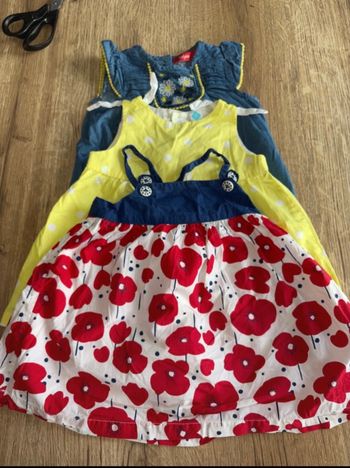 Lot de 3 robes bébé filles
