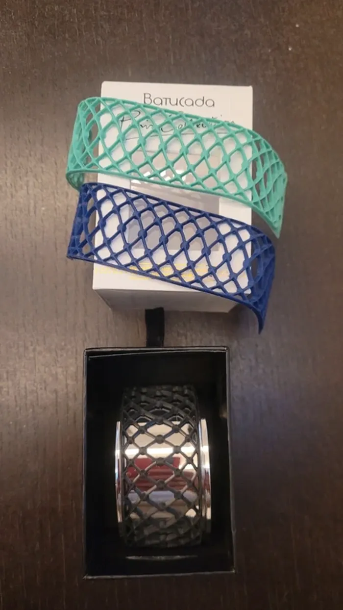 Bracelet manchette Batucada motif interchangeable - photo numéro 3