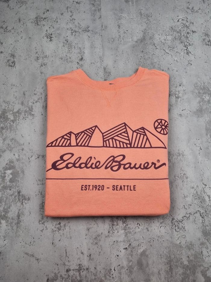 Sweat Eddie Bauer rose saumon – Taille XL Femme - photo numéro 2
