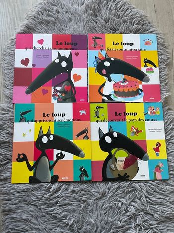 Lot de 4 livres Le loup - Auzou