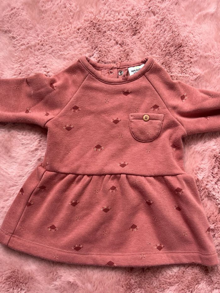 Robe molletonnée bébé fille 6 mois - photo numéro 2