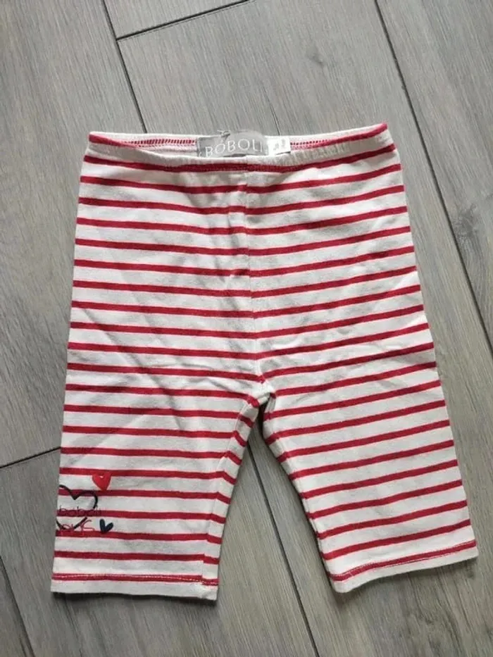 Lot ensemble 2 t-shirts love Kiabi tape a l'oeil leggings 9 mois - photo numéro 6