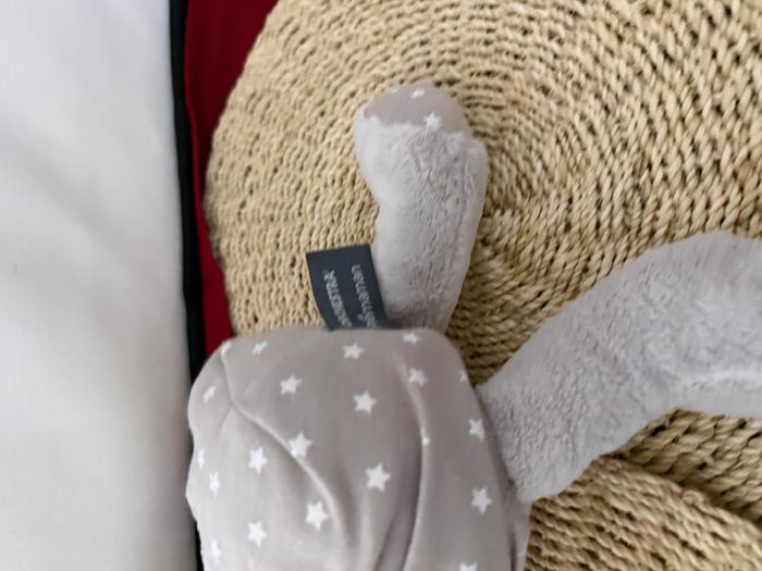 Peluche ours ORCHESTRA PREMAMAN étoile gris blanc fluorescent - photo numéro 3