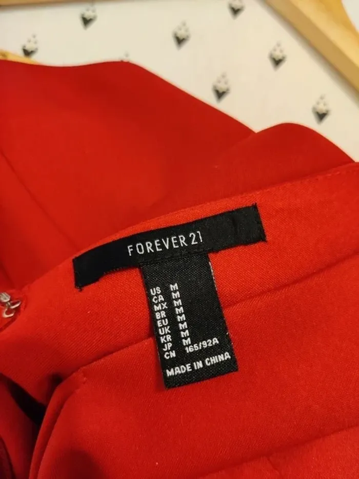 Robe habillée rouge Forever 21 - photo numéro 2