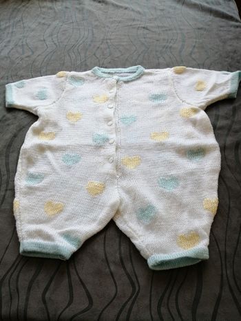 Combishort 3 mois fait main