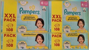 Couches pampers protection xxl pack T4