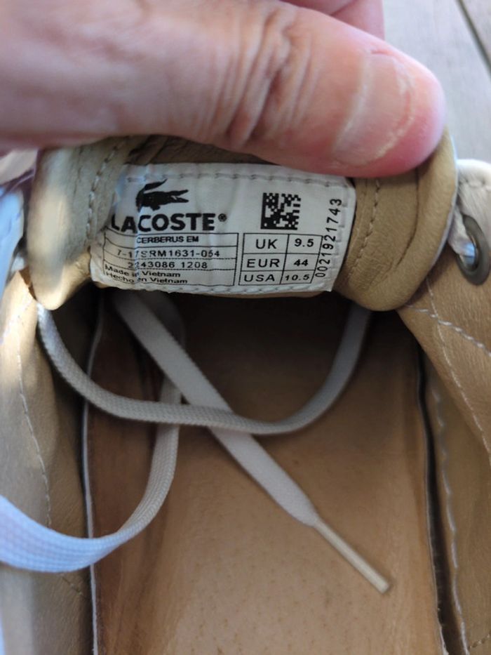Basket chaussures homme Lacoste 44 - photo numéro 9