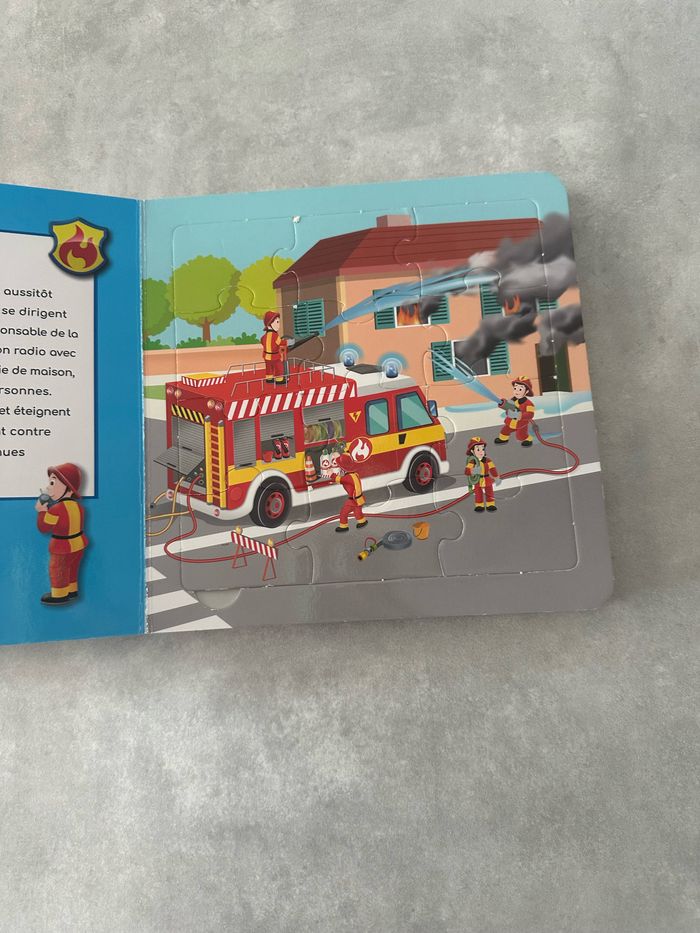 Livre pompiers puzzle - photo numéro 3