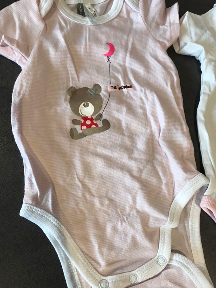 Lots de 4 bodies fille - photo numéro 3