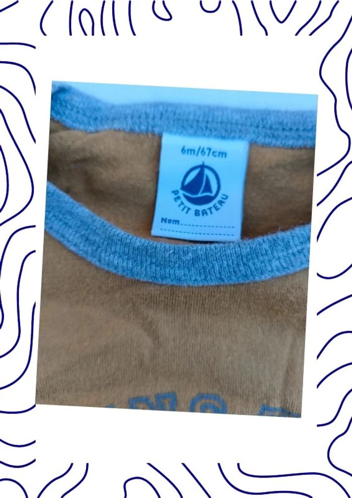 Tee-shirt 6 mois Petit Bateau - photo numéro 3