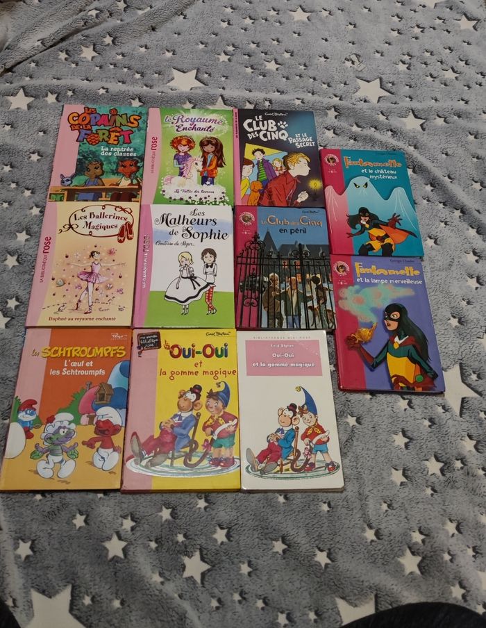 Lot livres bibliothèque rose