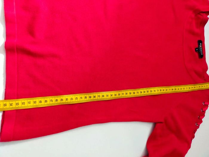 Pull rouge à lacets sur manches – Morgan – T. S - photo numéro 14