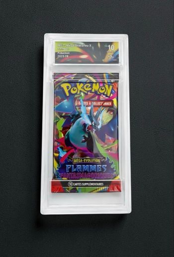 🔥 Booster Pokémon gradé GEM MINT 10 🔥 💎 Méga-Dracaufeu X – Flammes Fantasmagoriques (FR)