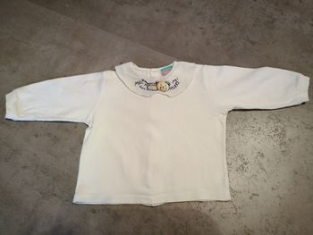 T shirt manches longues blanc 1 an Marese
