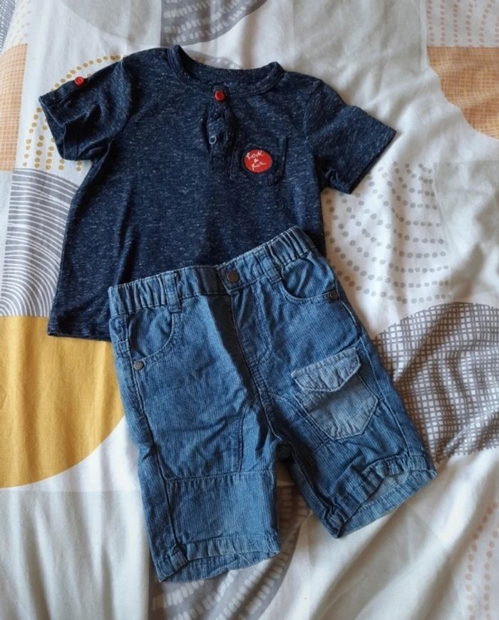 Ensemble tee-shirt et short Orchestra 12M