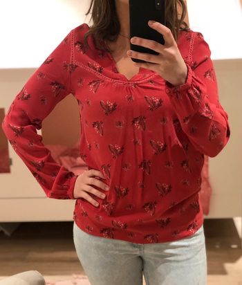 Chemisier rouge kiabi