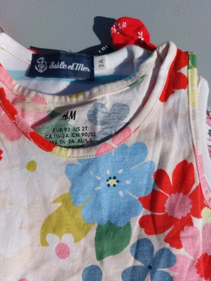 Lot mi saison été 2 ans robes chemisiers - photo numéro 7