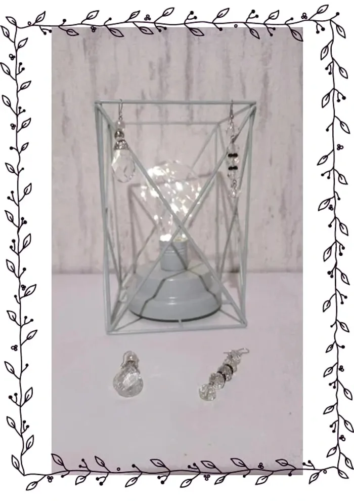 💎 Lot 2 paires de boucles d'oreille fantaisie