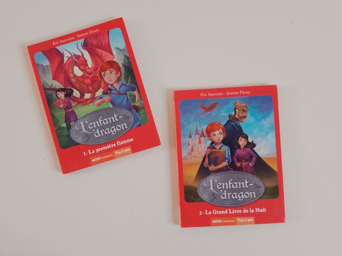 Lot de 2 livres L'enfant dragon Tomes 1 et 2 Auzou romans - photo numéro 6
