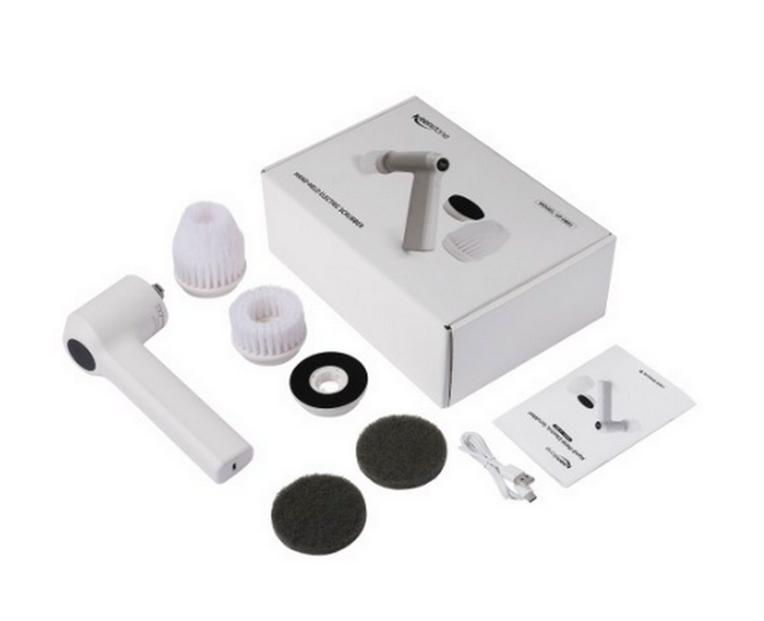 Autolaveuse, Brosse de nettoyage électrique Rotative Keenstone rechargeable sans fil avec 3 têtes po - photo numéro 2
