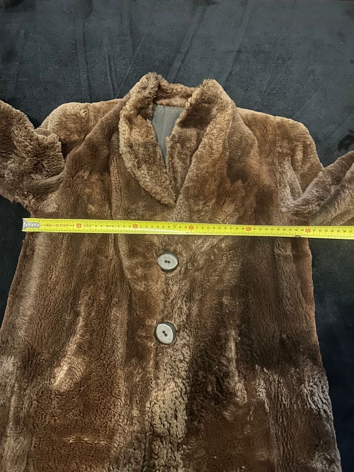 Manteau femme en mouton doré vintage - photo numéro 9