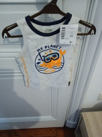 Débardeur Creeks gris clair et multicolore