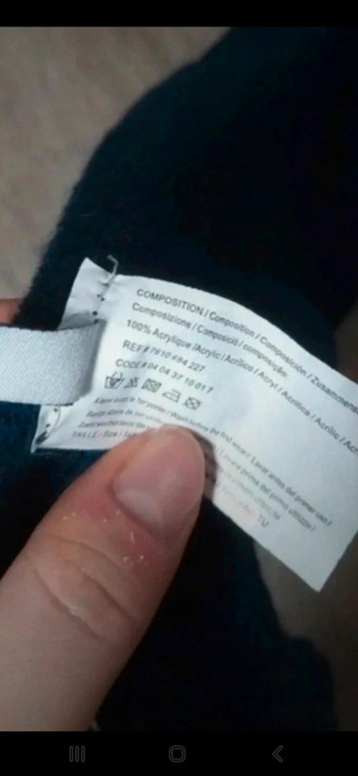 Écharpe bleue marine Creeks 👻 - photo numéro 4