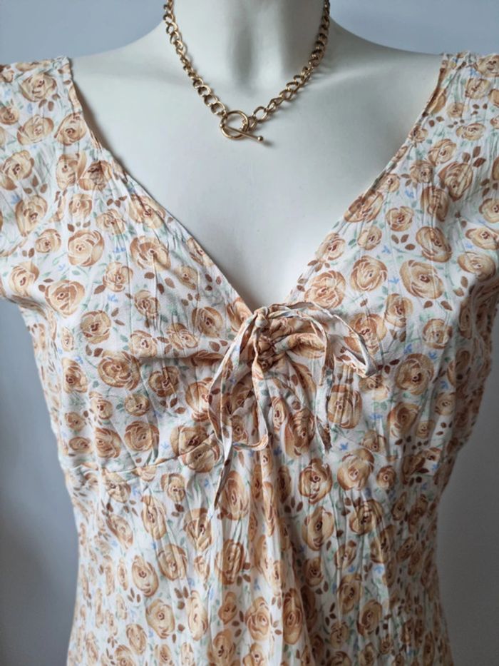 Robe longue fleurie Vintage année '80 - photo numéro 9