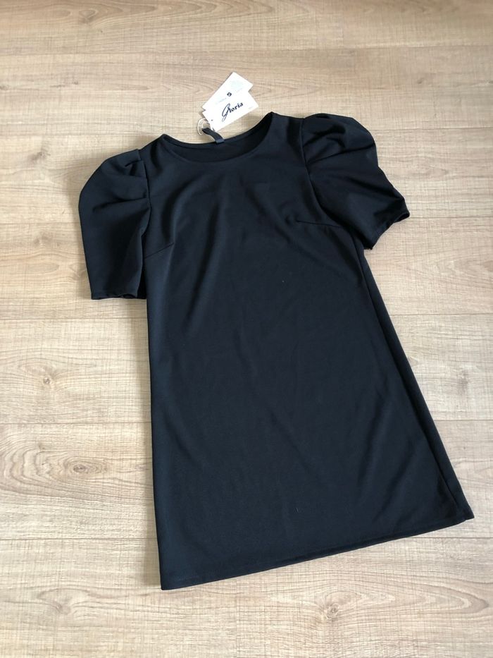 Robe noire neuve à manches courtes New Collection taille unique - photo numéro 7