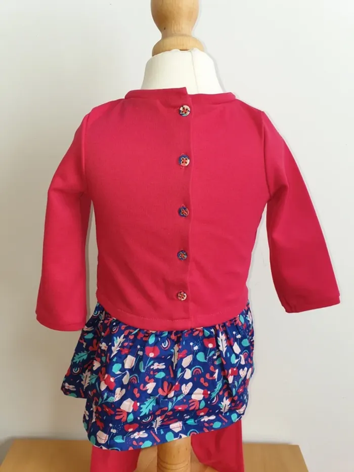 Ensemble robe, legging  et chaussettes Sergent Major 12 mois - photo numéro 2